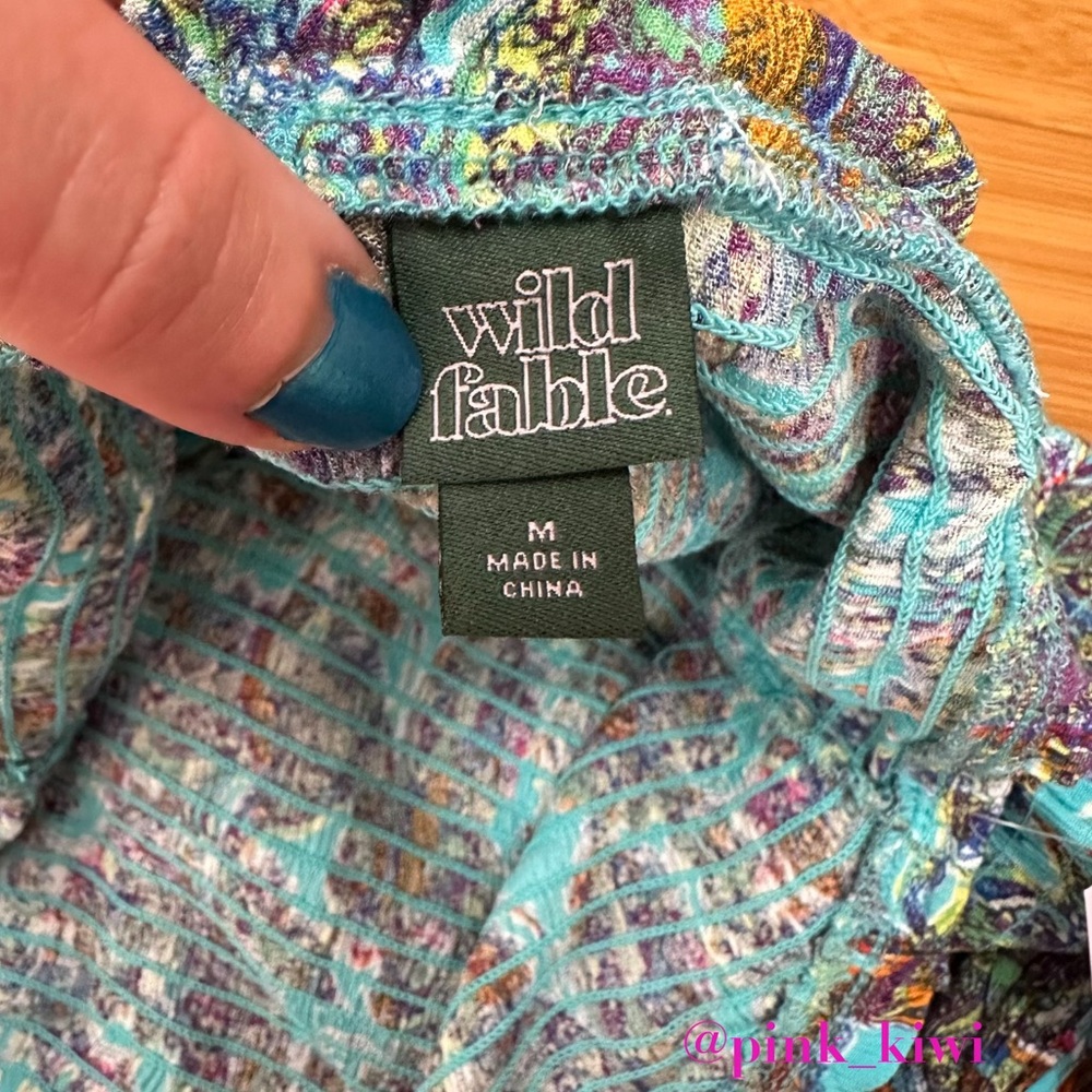 Wild Fable Printed Sleeveless Woven Smocked Romper - Picture 13 of 13